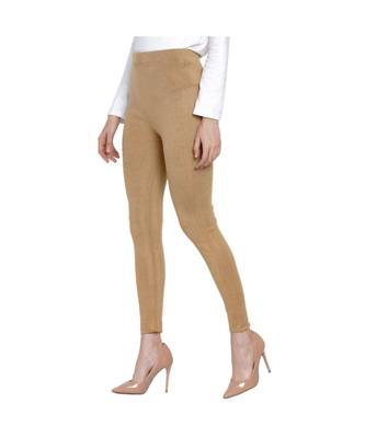 women beige winter acrylic warm bottomwear 3