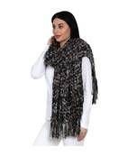 women multicolour acrylic winter scarf