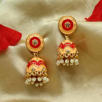 Pink jhumkas 1