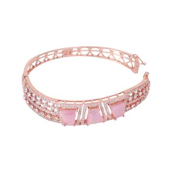 Pink cubic zirconia bangles-and-bracelets 4