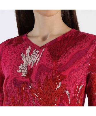 Pink printed Cashmere Sweater 3