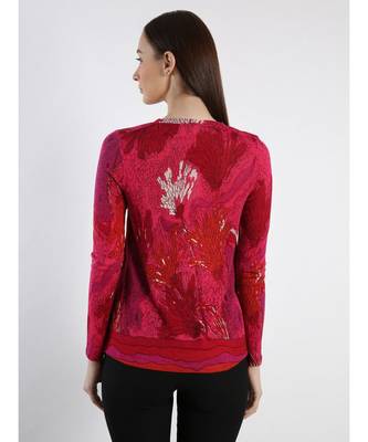 Pink printed Cashmere Sweater 5
