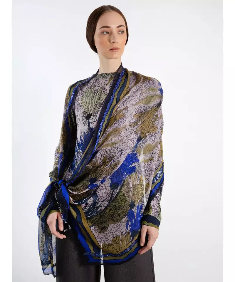 Printed Cashmere Sweater