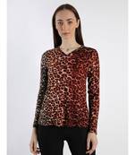 Animal printed Cashmere Sweater