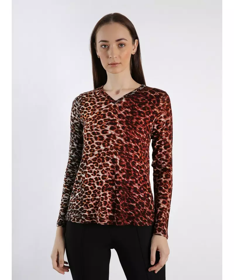 Animal printed Cashmere Sweater