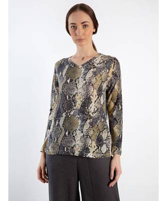 Python printed Cashmere Sweater 1
