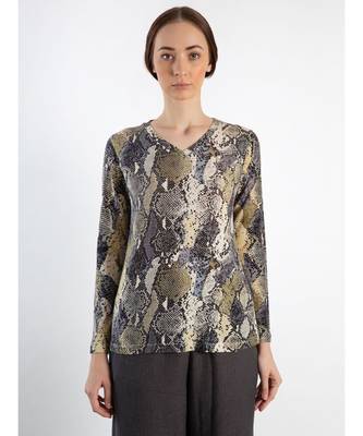Python printed Cashmere Sweater 2