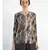 Python printed Cashmere Sweater