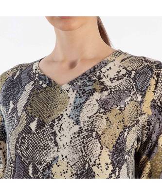 Python printed Cashmere Sweater 4