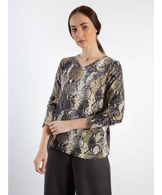 Python printed Cashmere Sweater 6