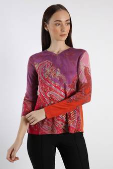 Printed Cashmere Sweater