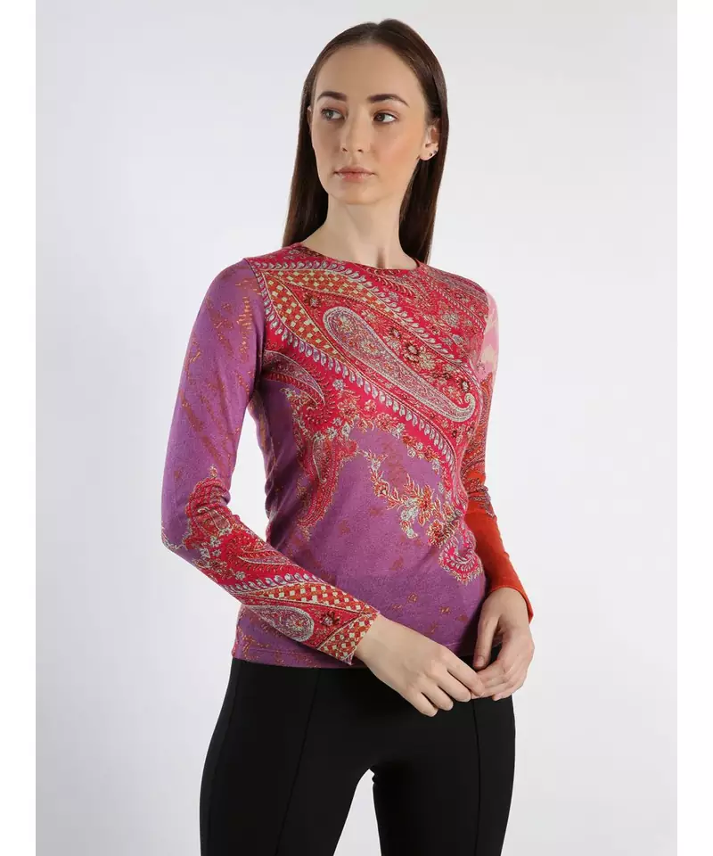 Printed Cashmere Sweater