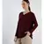 V neckline Cashmere Tunic Fit Sweater