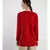 V neckline Cashmere Tunic Fit Sweater