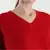 V neckline Cashmere Tunic Fit Sweater