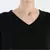 V neckline Cashmere Tunic Fit Sweater