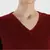 V neckline Cashmere Tunic Fit Sweater