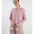 V neckline Cashmere Tunic Fit Sweater
