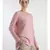V neckline Cashmere Tunic Fit Sweater