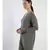 V neckline Cashmere Tunic Fit Sweater