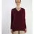 V neckline Cashmere Tunic Fit Sweater