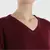 V neckline Cashmere Tunic Fit Sweater