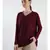 V neckline Cashmere Tunic Fit Sweater