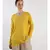 V neckline Cashmere Tunic Fit Sweater