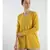 V neckline Cashmere Tunic Fit Sweater