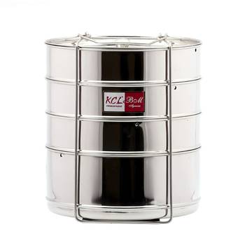 KCL Stainless Steel Cooker Separator Suitable for 12 litres Prestige Cooker Outer Lid (4 Containers with Lifters) 1