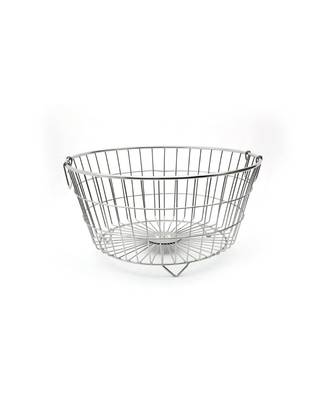 KCL Stainless Steel Round Utensil Draining Basket/Kuda - 1 Unit (W - 52Cm x H - 24Cm) 2