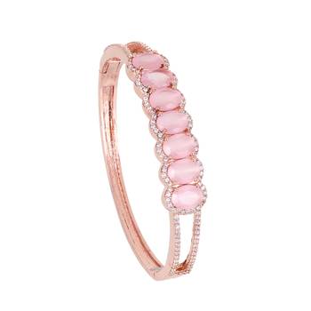 Pink cubic zirconia bangles-and-bracelets 1