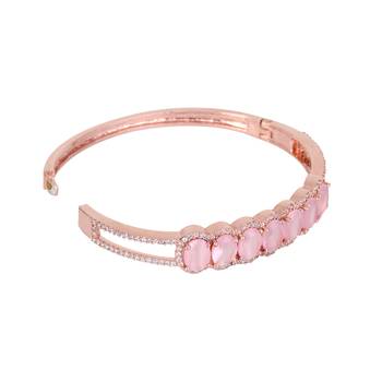 Pink cubic zirconia bangles-and-bracelets 4