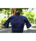 Navy Blue Coloured Based Warli Printed Designer Blouse