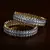 Gold and Rhodium Plated American Diamond Embellished Designer Bangles BD429