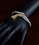 Gold Plated American Diamond Embellished Designer Bracelet BD434