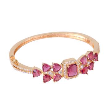 Red cubic zirconia bangles-and-bracelets 2
