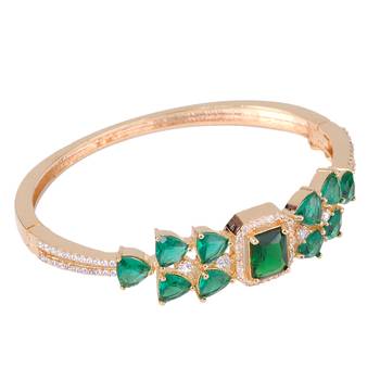 Green cubic zirconia bangles-and-bracelets 4