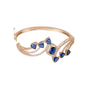 Blue cubic zirconia bangles-and-bracelets 3