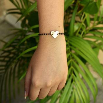 Amore the heart charm mangalsutra bracelet 1