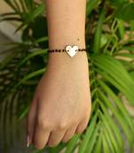 Amore the heart charm mangalsutra bracelet