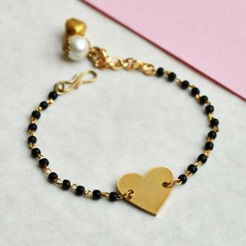 Amore the heart charm mangalsutra bracelet 2