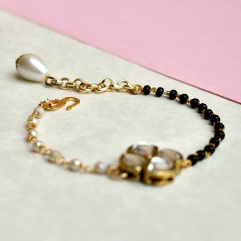 Kundan Elegance Mangalsutra Bracelet 2