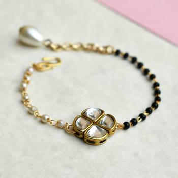 Kundan Elegance Mangalsutra Bracelet 5