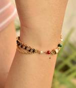 Multi Color Beads Mangalsutra Bracelet