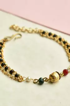 Multi Color Beads Mangalsutra Bracelet