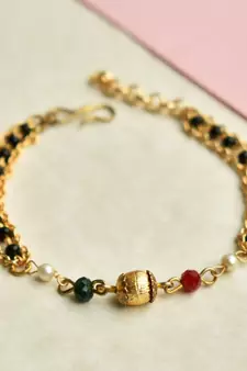 Multi Color Beads Mangalsutra Bracelet