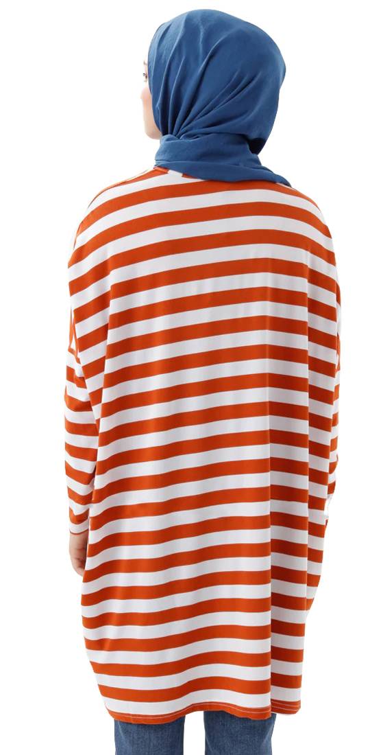 JSDC Printed Organic Jersey Stretchable Women Short Kaftan Tunic