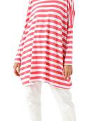 JSDC Stretchable Strips Printed Tunic Kaftan For Women