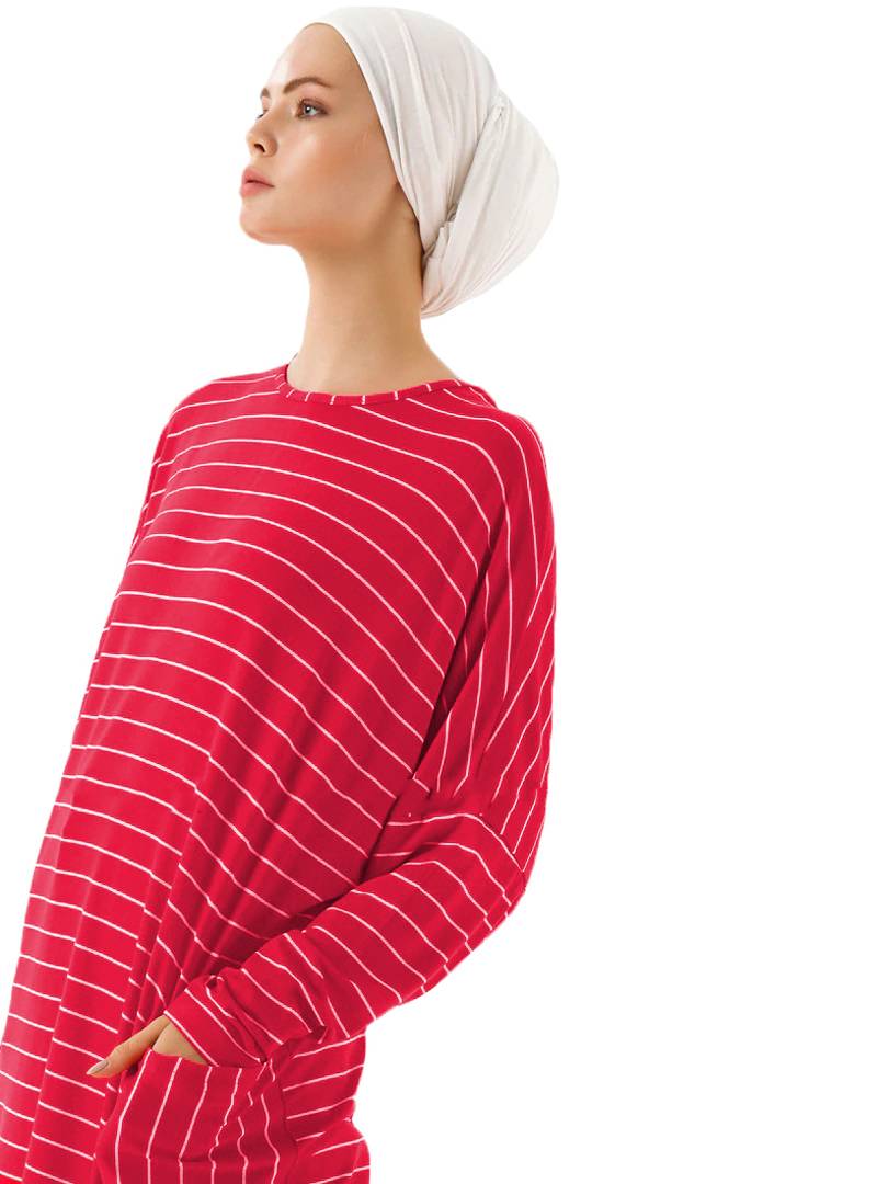 JSDC Printed Organic Jersey Stretchable Women Short Kaftan Tunic